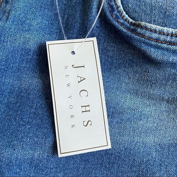NWT Jachs New York Mens Light Wash Low Rise Slim Fit Denim Jeans Size 34x32 - Picture 5 of 9